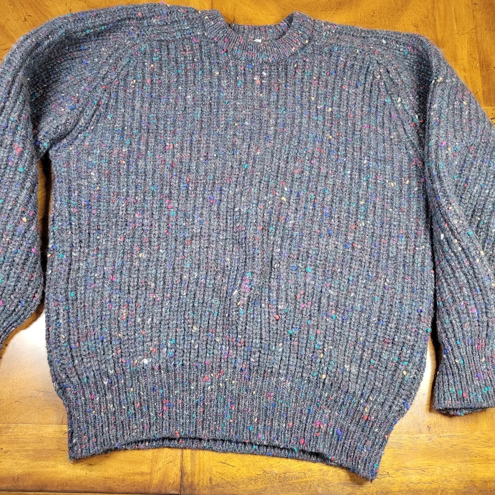 VTG 80s Gap 100% Wool Crew Neck Sweater Size XL - Picture 3 of 6